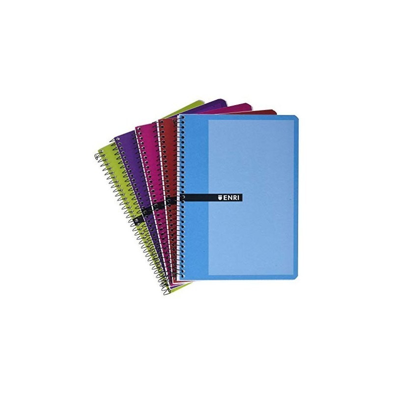 CUADERNO ESPIRAL TAPA BLANDA 80 HOJAS ENRI CUARTO PAUTADO 3,5MM