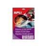ETIQUETAS ADHESIVAS PARA CD-DVD DORSO OPACO APLI MEGA