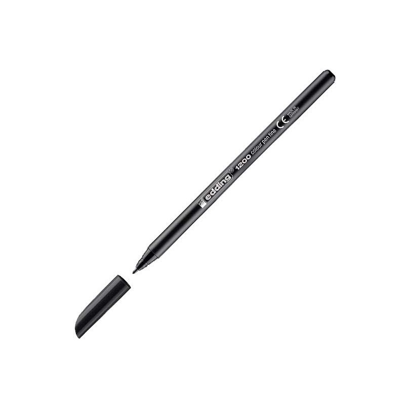 ROTULADOR PUNTA DE FIBRA EDDING 1200 NEGRO