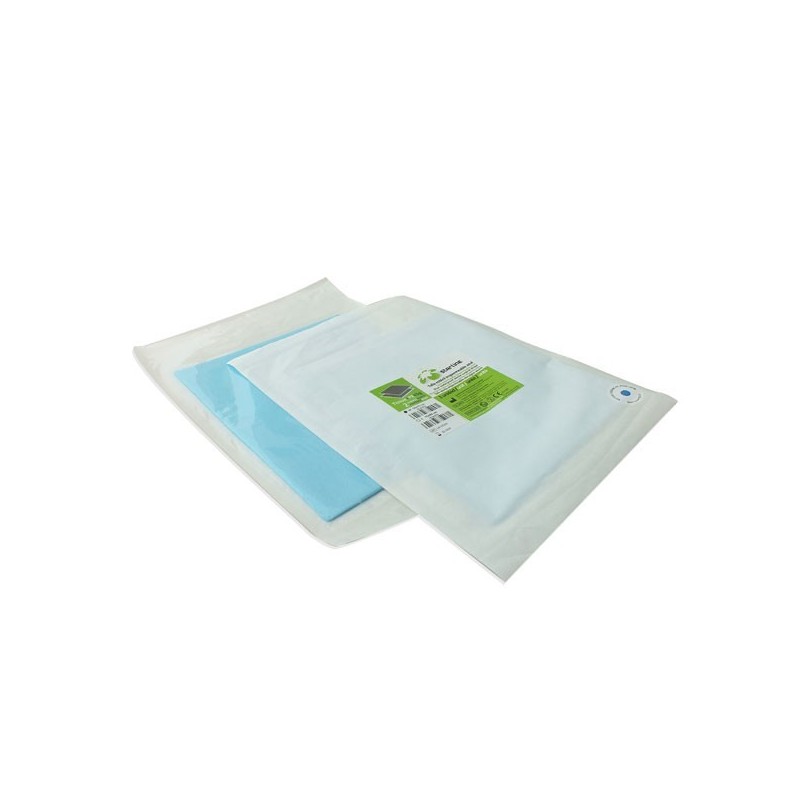 Tallas esteriles impermeable azul