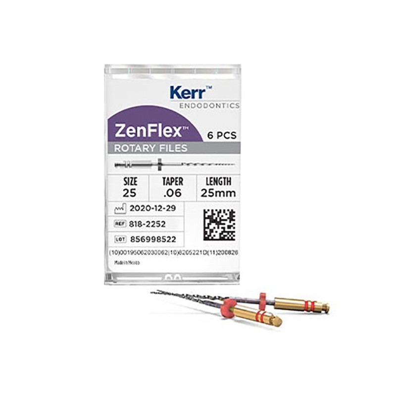 ZENFLEX LIMA NITI SURTIDO .06/25mm. 6uds.