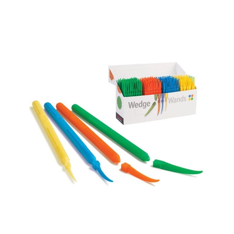 WANDS CU—AS PLASTICO C/MANGO X-FINA AMARILLAS 100u