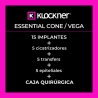 PACK BIENVENIDA KLOCKNER - 15 implantes  + 5 cicatrizadores + 5 transfers + 5 epiteliales + caja quirúrgica|Dentalgy