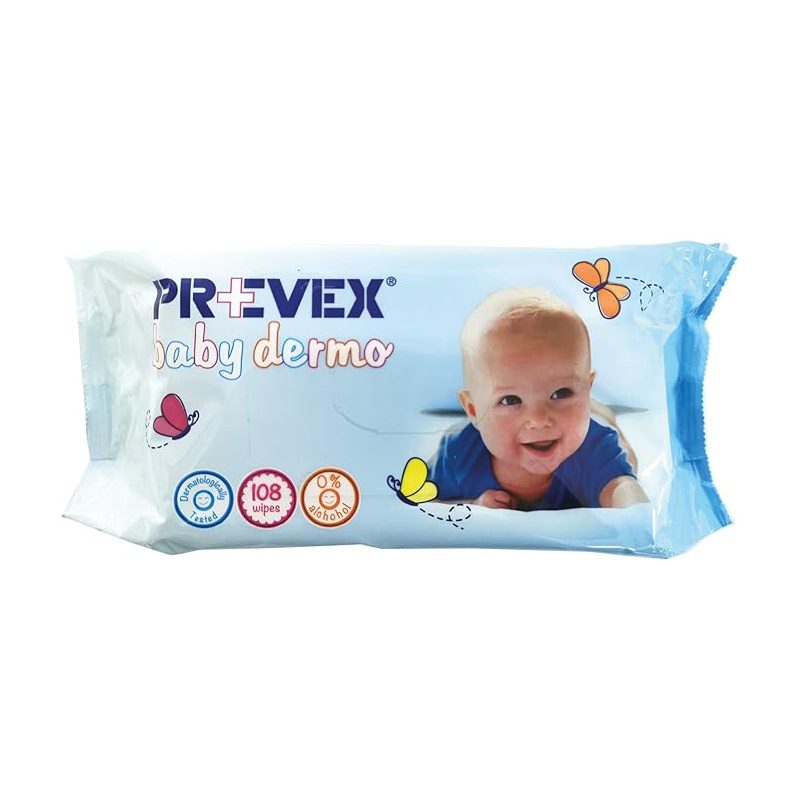 TOALLITAS PREVEX BABY DERMO P/108 UDS.